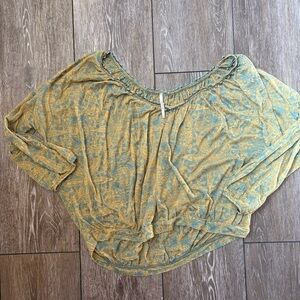 Free People Chiffon Beaded Top